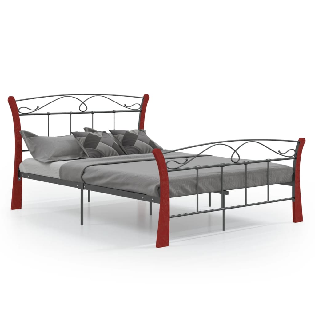Bedframe – Bedframe Metalen Frame – Stijlvol Bed ombouw – Slaapbank – Platformbed – 200x200 cm – Stevig Gepoedercoat Metaal