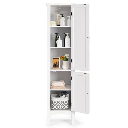 Hoge Kast – Smalle Kast – Opbergkast – Badkamerkast – Woonkamerkast – 160 CM Hoog – MDF Waterbestendig