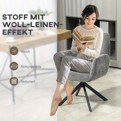 Draaifauteuil – Fauteuil – Relaxstoel – Leunstoel – Zithoekstoel – Ergonomisch Design – Zachte Foam Vulling