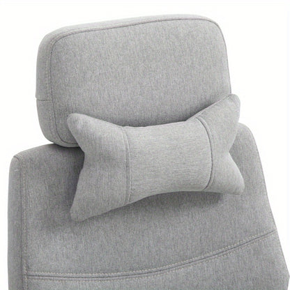 Bureaustoel – Gamingstoel – Office Chair – Draaistoel – Computerstoel – Verstelbare zithoogte 62-68 cm – Ergonomische lendensteun en hoofdsteun – Duurzaam polyester schuim – 5-wielensysteem voor optimale mobiliteit