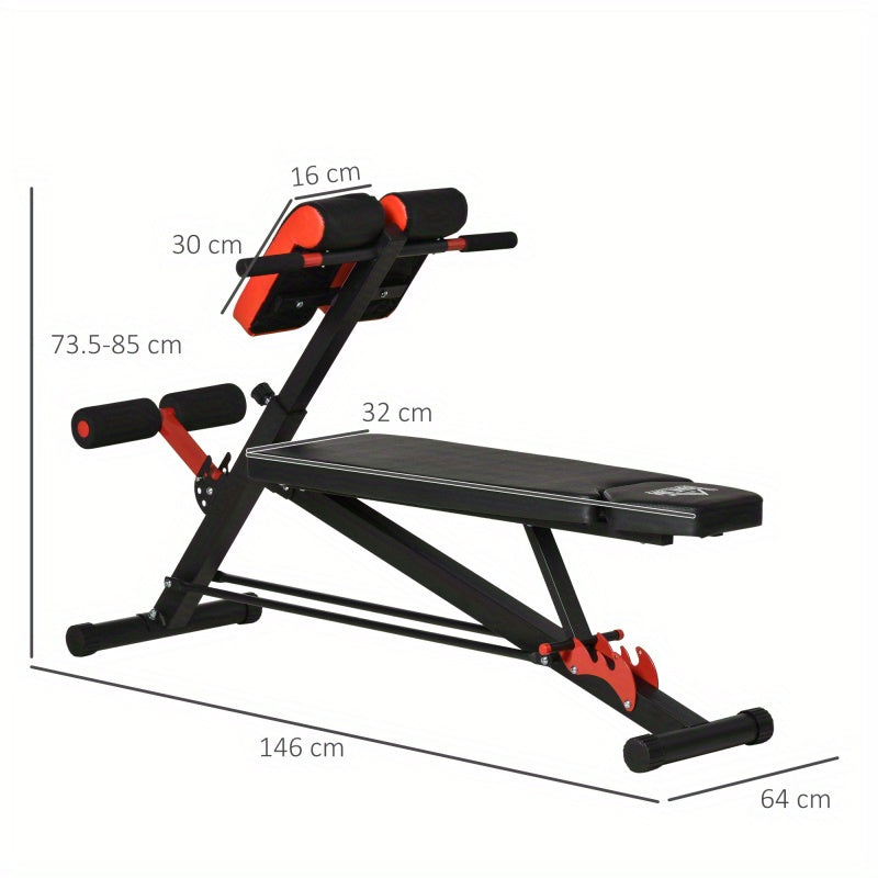 Trainingsbank – Fitnessbank – Krachtbank – Workoutbank – Verstelbaar Kussen – Stalen Frame - QUORE