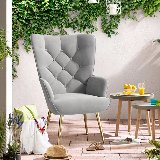 Fauteuil – Lounge Chair – Draaifauteuil – Armstoel – Relaxstoel – Scandinavisch Design – Stofbekleding – Metalen Poten – Max Belastbaar 150 Kg