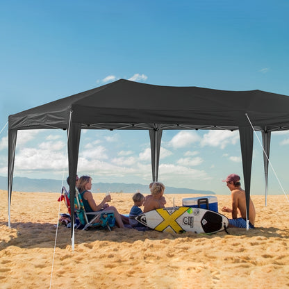 Partytent – Tuinpaviljoen – Feesttent – Overkapping – Tuintent – 3x6 meter – Waterdicht Polyester Met Stalen Frame