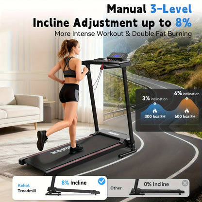 Loopband – Wandelband – Hardloopband – Walking Pad – Treadmill – Verstelbare Helling – Inclusief Handrails