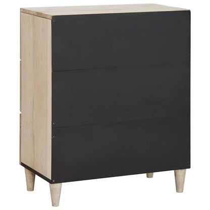 Dressoir – Buffetkast – Opbergkast – Ladekast – Kast – Massief Mangohout Wit – Compact 60x33x75 cm – Stevig & Eigentijds Europees Design