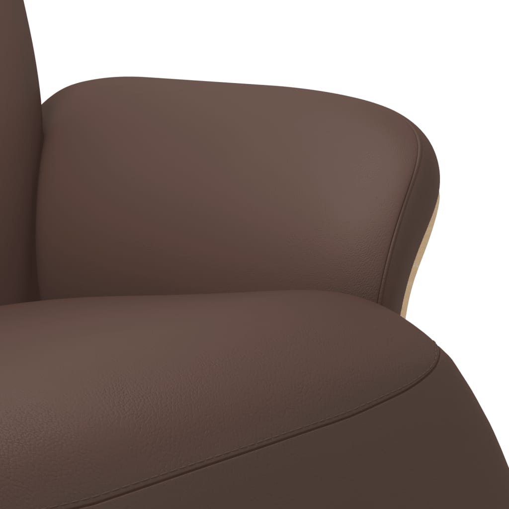 Relaxfauteuil – Relaxstoel – Loungefauteuil – Draaifauteuil – Verstelbare Fauteuil – Kunstleer – 360° Draaibaar – Verstelbare Rugleuning 105-125°