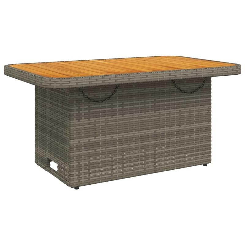 Tuintafel – Balkon Tafel – Buiten Tafel – Tuinmeubel – Buitenmeubel – Grijs – 90x55x71 cm – Eenvoudig Montage – Lichtgewicht & Draagbaar