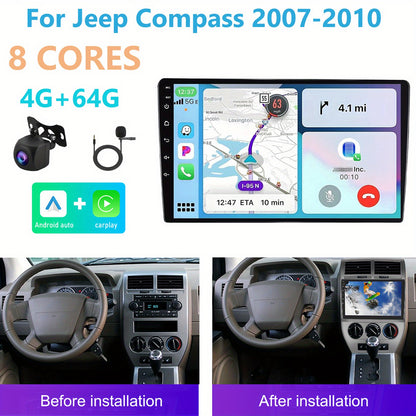 Multimedia Systeem – Autoradio – Car Stereo – GPS Navigatie – Achteruitrijcamera – 10,1 Inch Touchscreen – 8-Kern Processor – Draadloze CarPlay & Android Auto