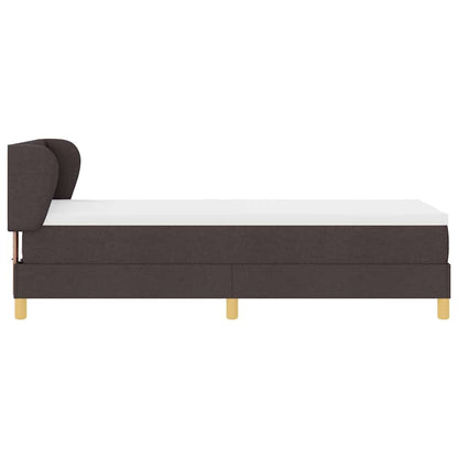 Boxspring – Bed – Slaapbed – Eenpersoonsbed – Matras – Donkerbruin – 80x200 cm – Foamlaag – Individuele Pocketveren