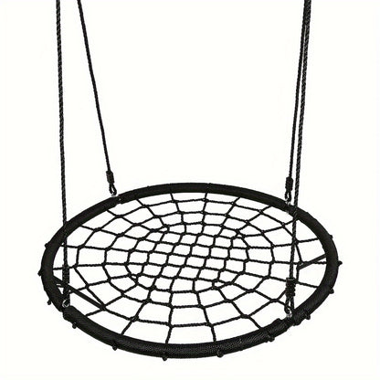 Hangstoel – Schommelstoel – Zweefstoel – Vleugelstoel – Neststoel – 100 cm Diameter – Draagvermogen 200 kg – Weerbestendig PE-touw – Inclusief Ophangbeugel