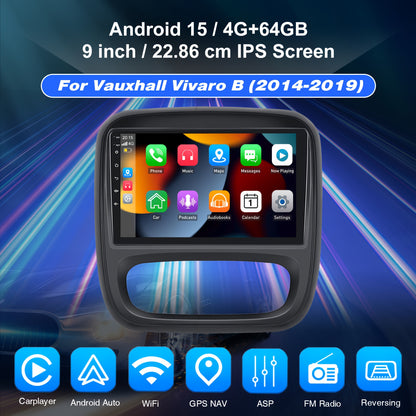 Multimedia Android Autoradio – 2 DIN Car Stereo – Incar Entertainment Systeem – Touchscreen Radio – Auto Display – 4+64GB Geheugen – 9 Inch IPS Scherm – Inclusief AHD Camera