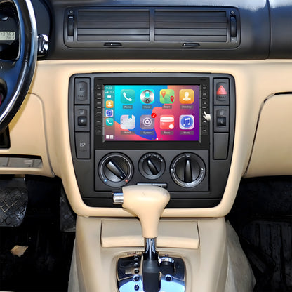 Multimediaspeler VW – Autoradio – Touchscreen Radio – Navigatiesysteem – Inbouw Radio – 7 Inch Scherm – Draadloze CarPlay & AHD Achteruitrijcamera