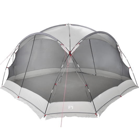 8-Persoons Tent – Kampeertent – Familie Tent – Hiking Tent – Backpack Tent – Ovale Vorm – Geïntegreerd Muskietennet – Klittenband Sluitingen – Waterafstotend Polyester – Stevig Glasvezel Frame – Gris