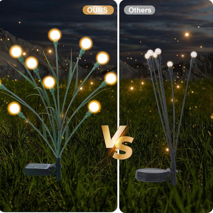 Solar Tuinlampen – Zonneverlichting – LED Buitenlampen – Tuinverlichting – Sfeerverlichting – Set Van 6 – Warm Wit Licht – Weerbestendig Met 2500 mAh Batterij