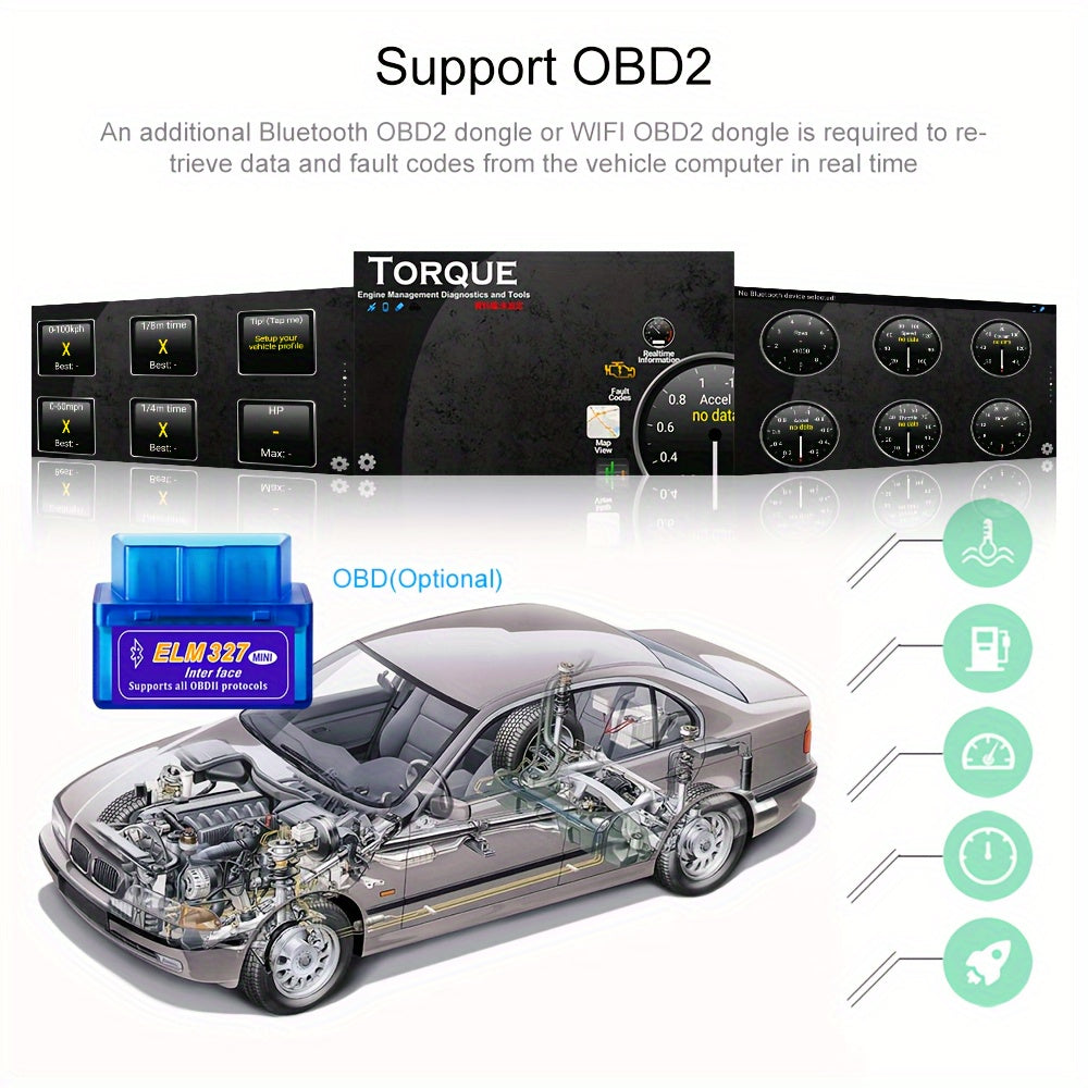Autoradio – Android Car Stereo – Multimedia Systeem – GPS Navigatie – Single Din – 7-Inch Capacitive Touchscreen – Wireless WiFi & Bluetooth Connectivity
