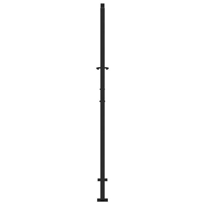 Poort – Tuinpoort – Toegangspoort – Gaaspalenz – Slagpoort – Zwart Stalen Poort – Ingebouwde Verlichting – 105x180 cm