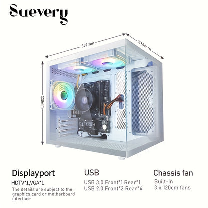 Gaming PC – Highperformance Pc – Gaming Computer – Compact Desktop – Moderne Desktop – AMD Ryzen 5 5600GT Processor – 16GB DDR4 RAM & 1000GB NVMe SSD