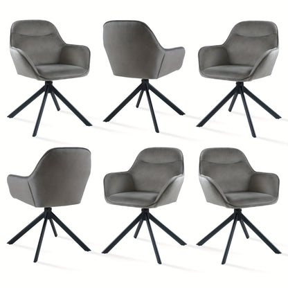 Eetkamerstoelen – Stoelen – Kuipstoelen – Keukenstoelen – Restaurantstoelen – 360° Draaibaar – Ergonomisch Gevoerd