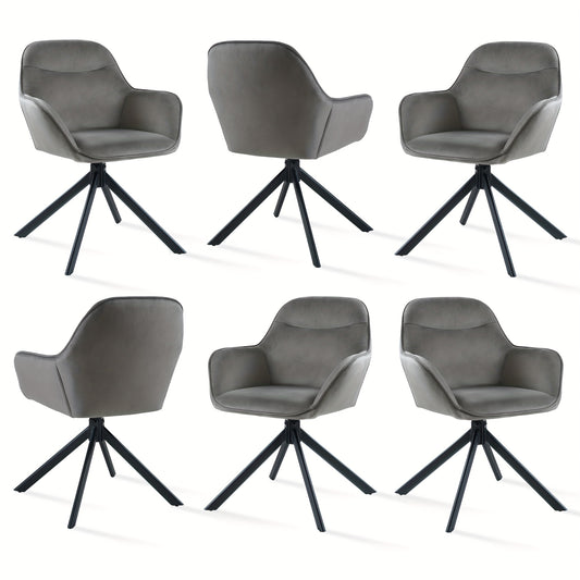 Eetkamerstoelen – Stoelen – Kuipstoelen – Keukenstoelen – Restaurantstoelen – 360° Draaibaar – Ergonomisch Gevoerd