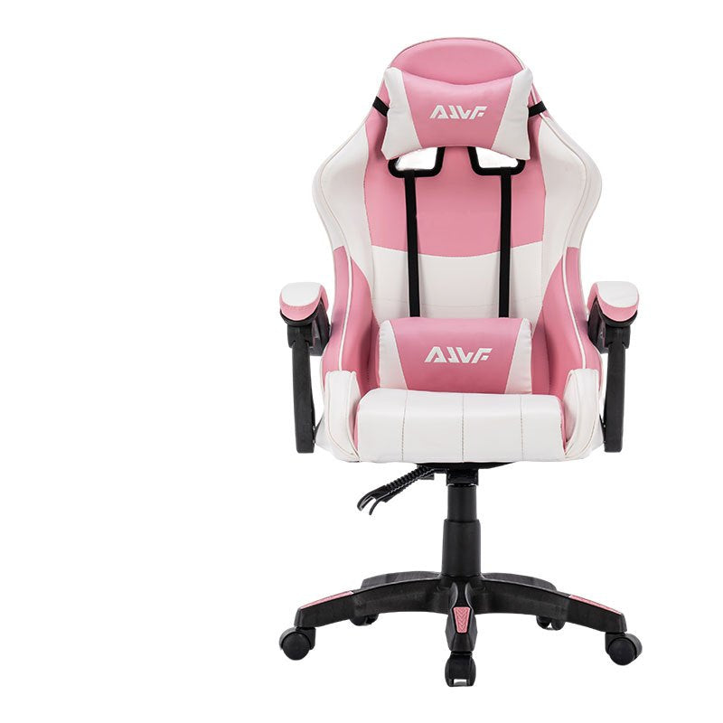 Gamestoel – Gaming Stoel – Game Stoel – Gaming Chair – Bureaustoel – Ergonomisch Design – Verstelbare Rugleuning & Zitting – Roze