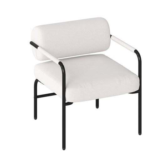 Fauteuil – Lounge Stoel – Relaxfauteuil – Zetel – Draaifauteuil – Velvet Bekleding – Metalen Armleuningen – Extra Dikke Zitkussen – Modern Design