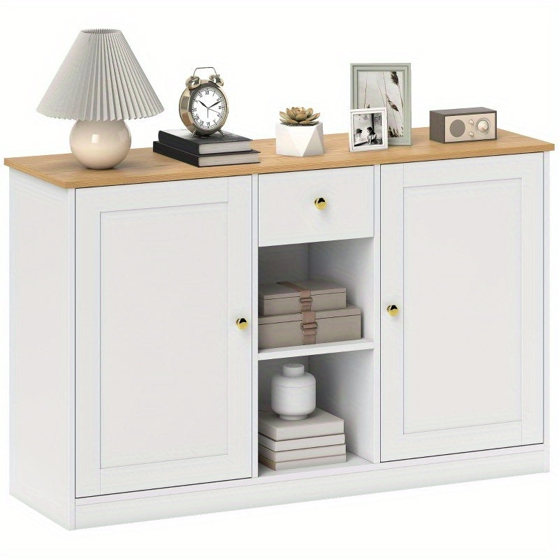 Metaalkommode – Dressoir – Kast – Opbergkast – Ladekast – Stevige Metalen Constructie – Compacte Afmetingen 119x36x76 cm