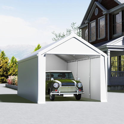 Opbergtent – Tentgarage – Schuurtent – Carport – Opslagtent – 3x6 Meter – Waterdicht PE Zeil – Stevig Gegalvaniseerd Stalen Frame