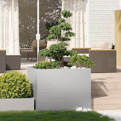 Plantenbak 100x100x80cm gegalvaniseerd staal, Plant Pot, Maceteros Para Plantas Artificiales, Macetas Decorativas Para Sala, Maceteros Grandes Para Exterior, Vaso Grande Para Planta, Macetas De Jardin Grandes, Macetas Grandes