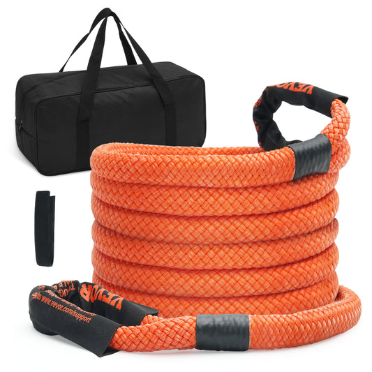 Trekkoord – Trektouw – Sleepband – Recovery Strap – Trekband – 6 Meter Lengte – 38.000 lbs Trekkracht – Hoogwaardig Nylon Met 30% Elasticiteit