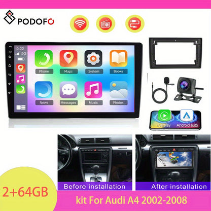 Autoradio – Auto Radio – Car Audio – 2-DIN Autoradio – Android 13 Autoradio – 9 Inch Touchscreen – Draadloze CarPlay & Android Auto – Inclusief AHD Achteruitrijcamera & Microfoon
