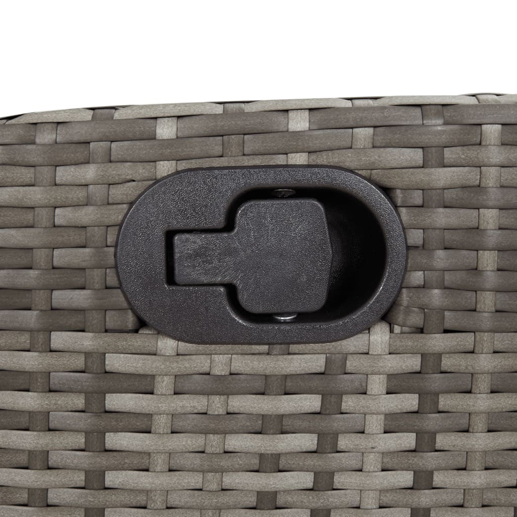 Loungebank – Tuinbank – Loungeset – Zitgroep – Outdoor Bank – Verstelbare Rug- en Voetensteun – Weerbestendig PE-Rattan