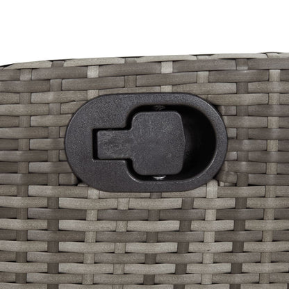 Loungebank – Tuinbank – Loungeset – Zitgroep – Outdoor Bank – Verstelbare Rug- en Voetensteun – Weerbestendig PE-Rattan