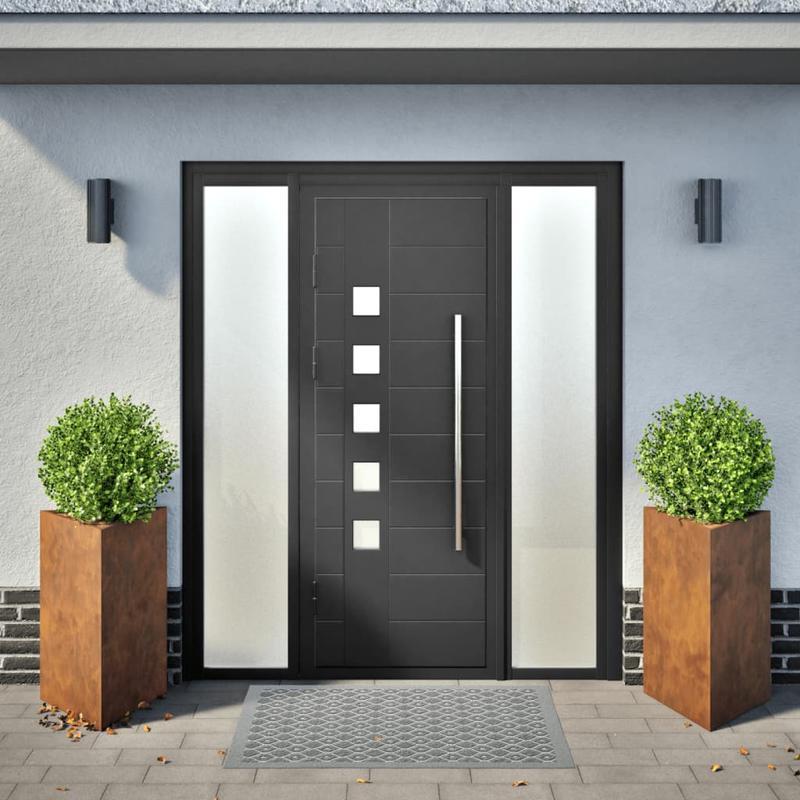 Plantenbak – Bloembak – Bloempot – Tuinbak – Tuinpot – Set van 2 – Driehoekig Design – Cortenstaal Weerbestendig 50x43x75 cm
