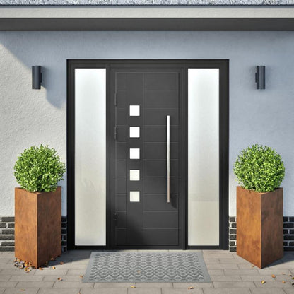 Plantenbak – Bloembak – Bloempot – Tuinbak – Tuinpot – Set van 2 – Driehoekig Design – Cortenstaal Weerbestendig 50x43x75 cm