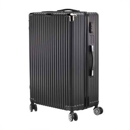 Kofferset – Reiskoffer – Trolley – Handbagage – Hardcase – ABS HardShell – TSA Cijferslot – 4 Wielen – Lichtgewicht – Zwart