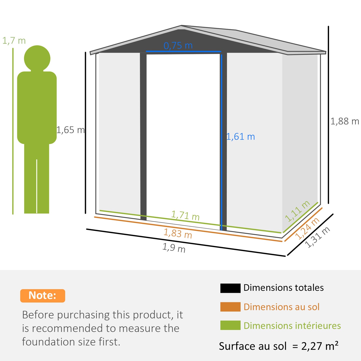 Tuinhuisje – Tuinberging – Tuinschuur – Berging – Tuinkast – Stalen Tuinhuisje Met Eiken Afwerking – Ventilatieopeningen – 2,27 m² Opbergruimte