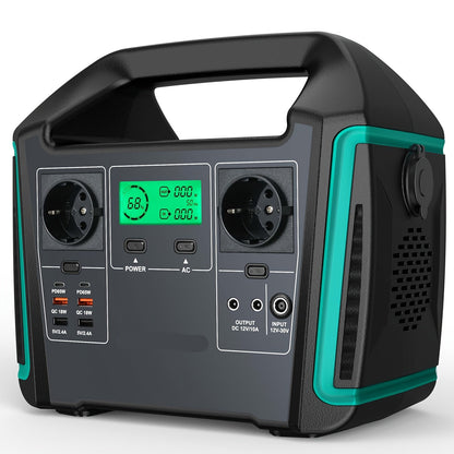 Draagbare Power Station – Mobiele Accu – Energieopslag – 725.6Wh - Zonne-Generator – Camping Stroom – 1000W Continu Vermogen – 200W Zonnepaneel