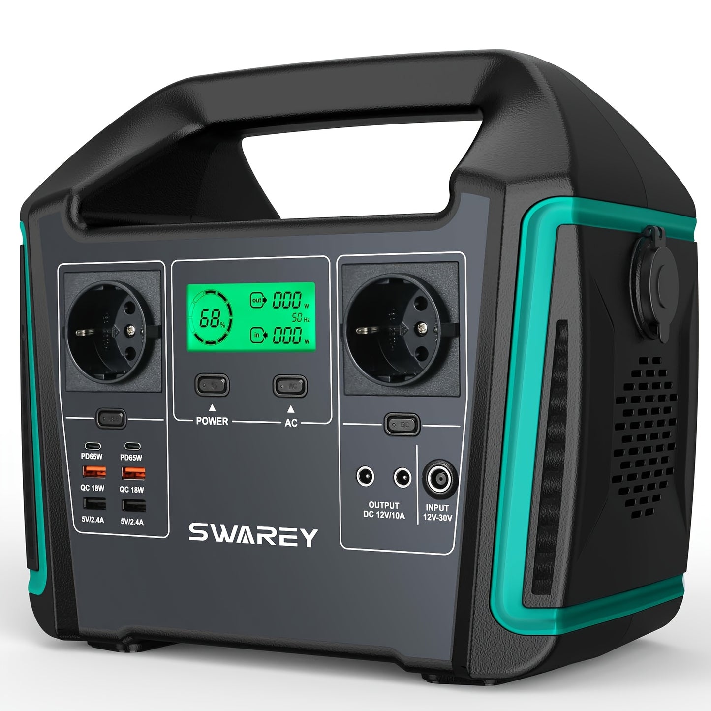 Draagbare Power Station – Mobiele Generator – Solar Generator – Noodstroomvoorziening – Buitenaccu – 1000W Vermogen – 725,76Wh Capaciteit – 2x 1000W AC Uitgang – 2x 65W USB-C Poorten