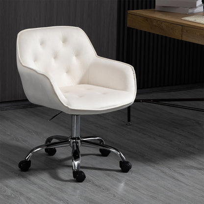 Bureaustoel – Office Chair – Bureaustoel Met Armleuningen – Draaistoel – Stofstoel – Ergonomisch Ontwerp – Hoogte Verstelbaar – Velvet Bekleding