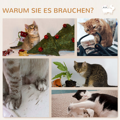 Krabpaal – Kattenkrabpaal – Kattenhuis – Kattenboom – Krabmeubel – 7-delige Klimwand Set – Inclusief Sisal Ladder & Platform – Grijs Durable