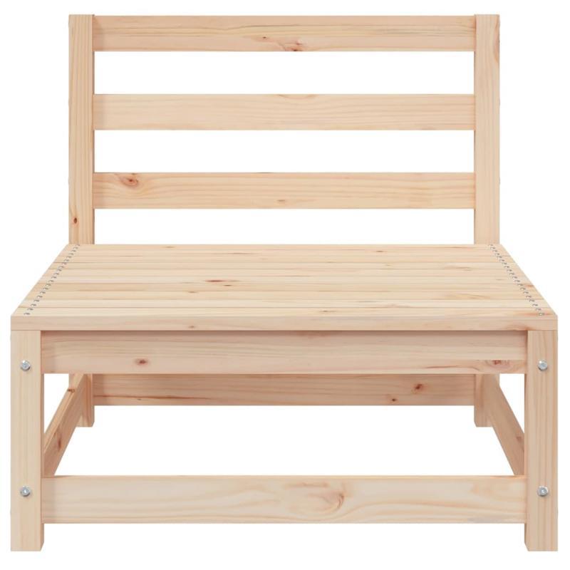 Houten Tuinbank 3-Delig – Armlos Loungeset – Buitenbank – Patio Meubel – Solid Pine Hout – Duurzaam Materiaal – Weerbestendig Design