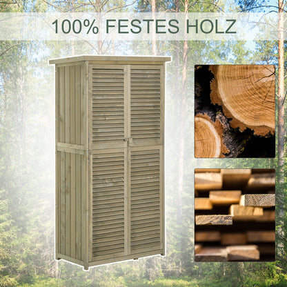 Tuinhuisje – Tuinschuur – Gereedschapsschuur – Buitenberging – Tuinkast – Houten Tuinhuisje – Asfalt Dak – Ventilerende Dubbele Deuren
