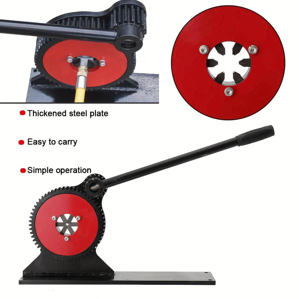 Slangklemmenpers – Slangcrimper – Slangklem Persmachine – Hydraulische Slangpers – Slangklem Klemgereedschap – 6-Persige Kinematische Pers – Voor Slangdiameters 6-32 mm