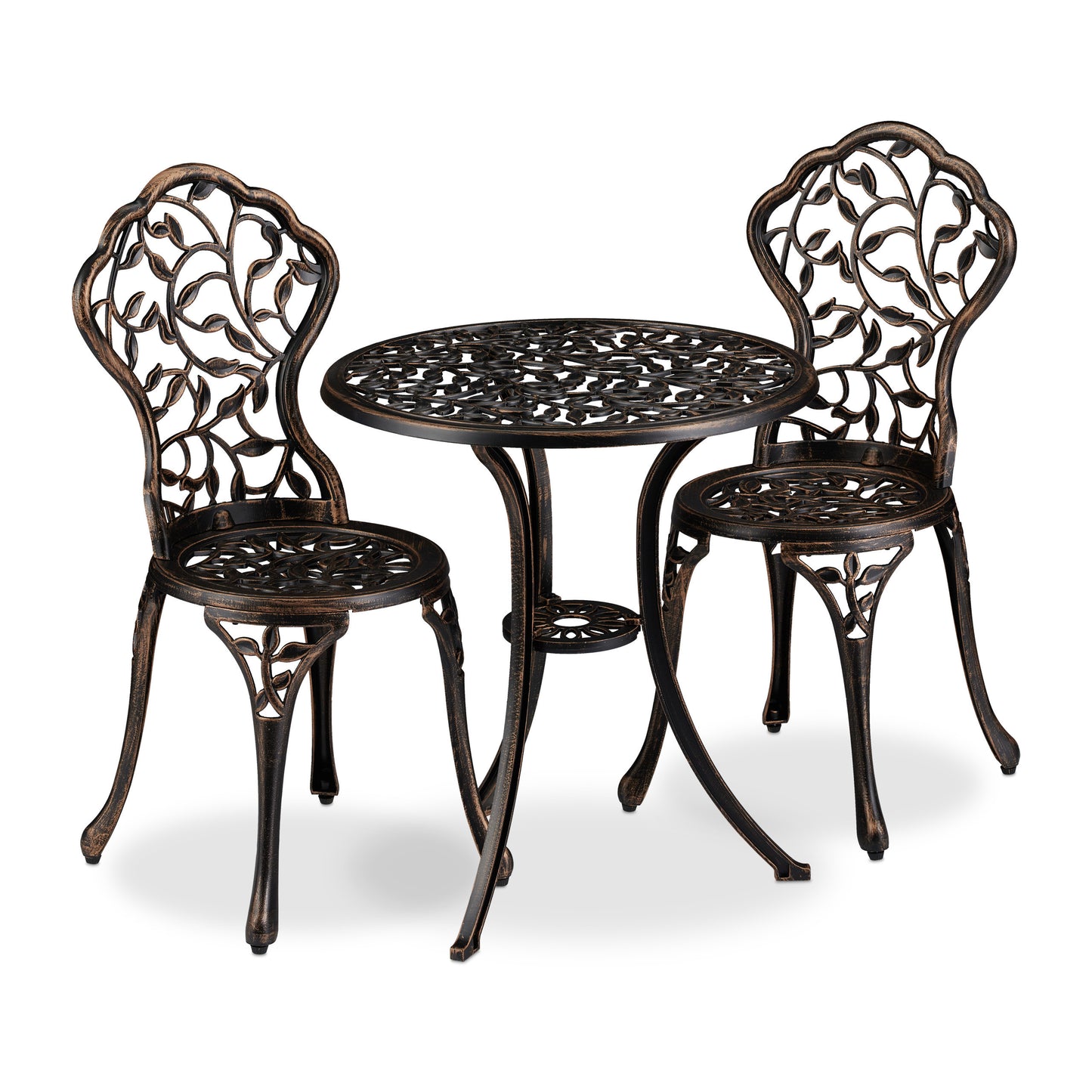 Bistroset – Balkonset – Tuinset – Bistrotafel – Tuinstoelen – Antiek Design – Weerbestendig Aluminium – Compact & Duurzaam