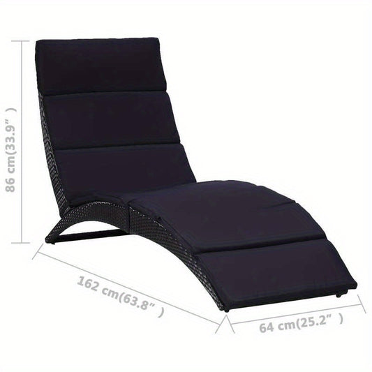 Ligstoel – Ligbed – Tuinstoel – Relaxstoel – Ergonomisch – Gerecycled Houten Frame – Weerbestendig Poly Rattan Kussens - QUORE