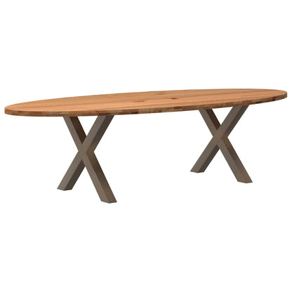 Eettafel – Tafel – Eetkamertafel – Keukentafel – Tafeltje – Massief Eikenhout – 200x100x74 cm – Verstelbare Poten