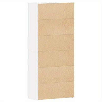 Schoenenkastje – Schoenenrek – Schoenenopberger – Schoenenmeubel – Schoenenkast Wit – Duurzaam Hardhout – Smal & Hoog Ontwerp 80x35,5x180 cm