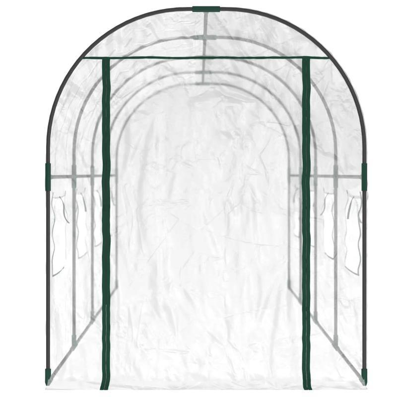 Serre – Tuinkas – Kweekkas – Broeikas – Plantenkas – Transparant PVC – Stalen Frame – Afmeting 160x400x190 cm