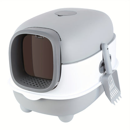 Cat Toilet Training System Kit - Step-by-Step Reusable Litter Box Transition Tool, Space-Saving & Hygienic Design, 39x56x40cm, Durable ABS Material for Easy Cleaning & Discreet Home Use, Cat Litter Box, Pet Waste Management,