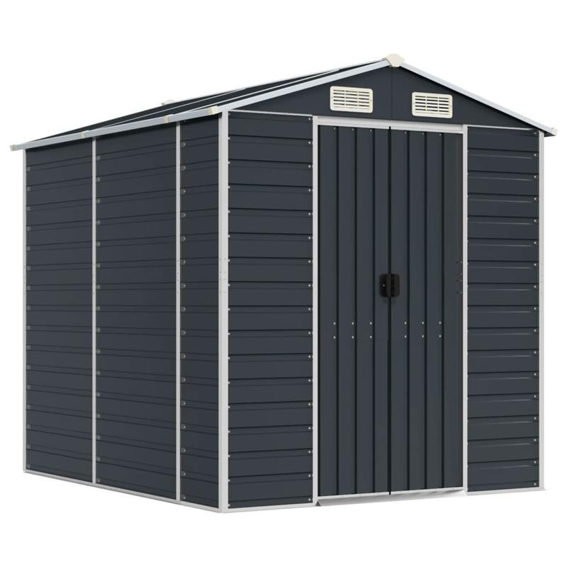 Tuinschuur – Tuinkast – Berging – Opbergschuur – Gereedschapsschuur – Gegalvaniseerd Staal – Ruim 191x215x198 cm – Hoekbescherming